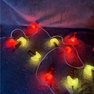 Blow Mold String Lights Flamingos Palm Trees Party Beach
